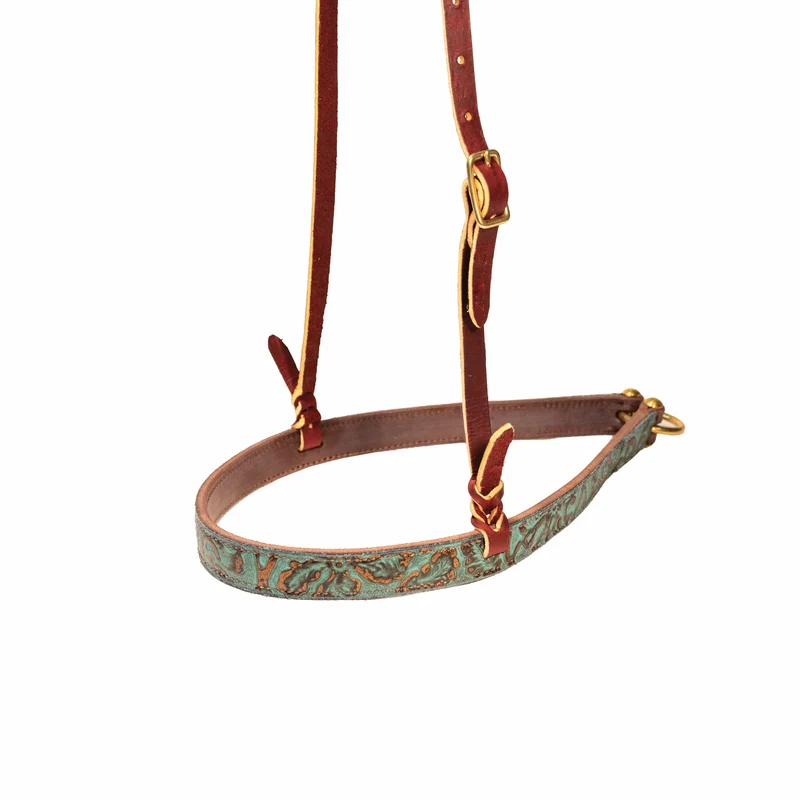 Professionals Choice 2-Ply Noseband Copper/Emerald