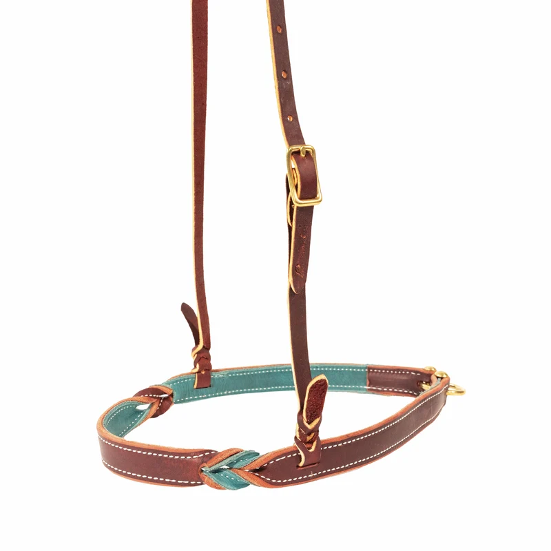 Professionals Choice 2-Ply Twist Noseband Emerald/Burgundy