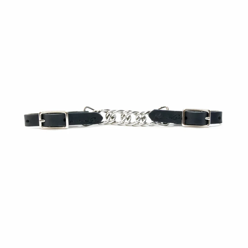 Professionals Choice Stainless Steel Twisted Curb Chain Black / 1/2"