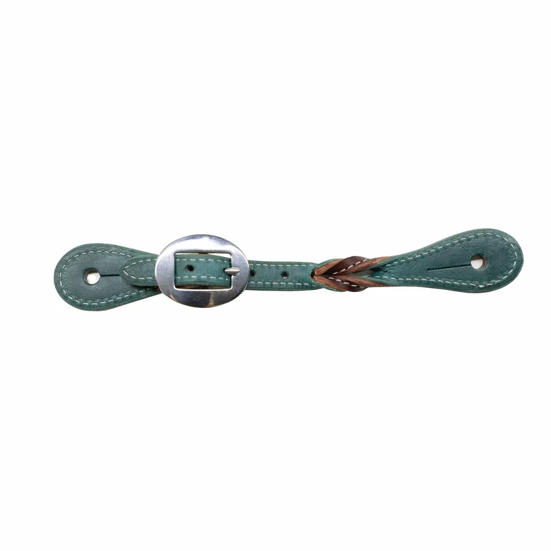 Professionals Choice Twisted Spur Strap Emerald/Burgundy / Ladies