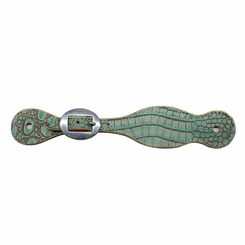 Professionals Choice Spur Strap Turquoise Gator / Ladies