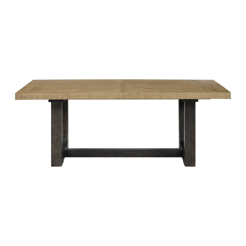 Table With Trestle Base Light Brown / Dining Tables
