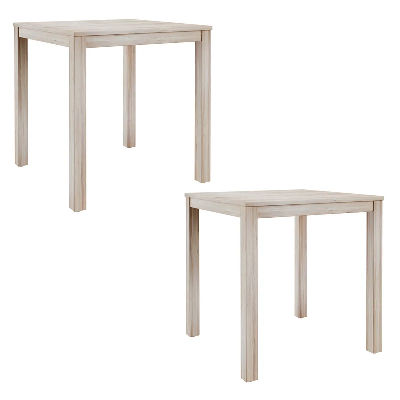 Modern Table Compact Design Beige / 2 Pieces / End Tables