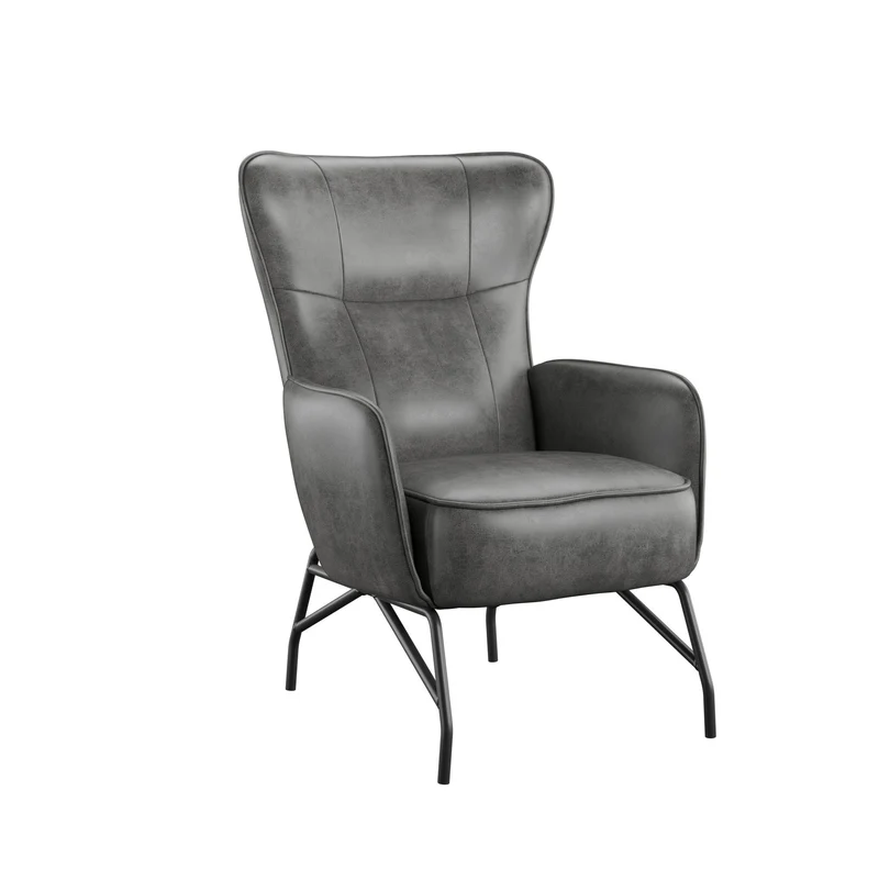Contemporary Style Accent Chair Dark Gray