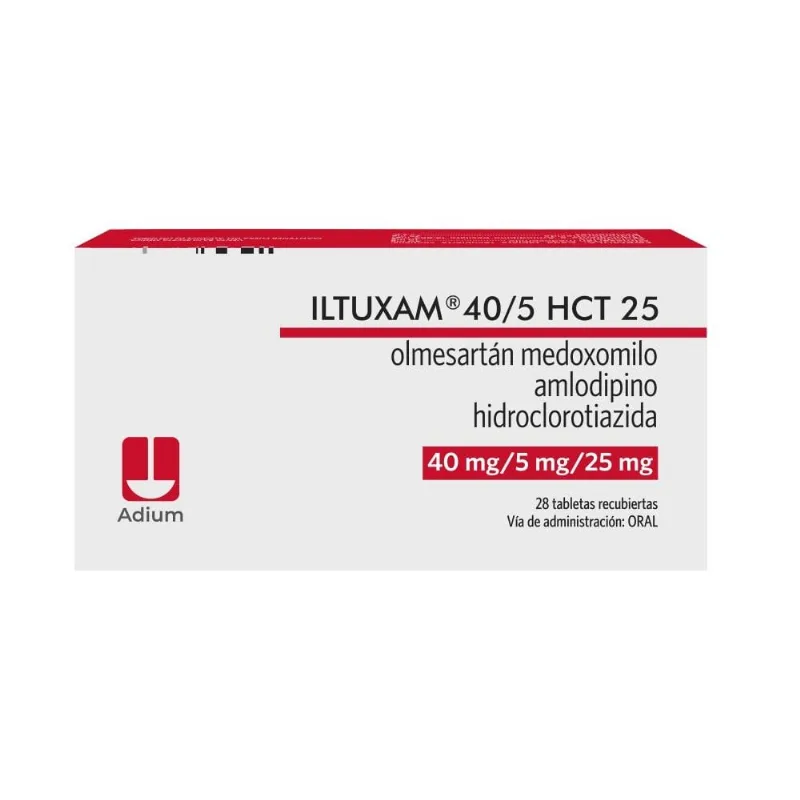 Iltuxam Hct 40mg 5mg 25mg 28 Tabletas Recubiertas