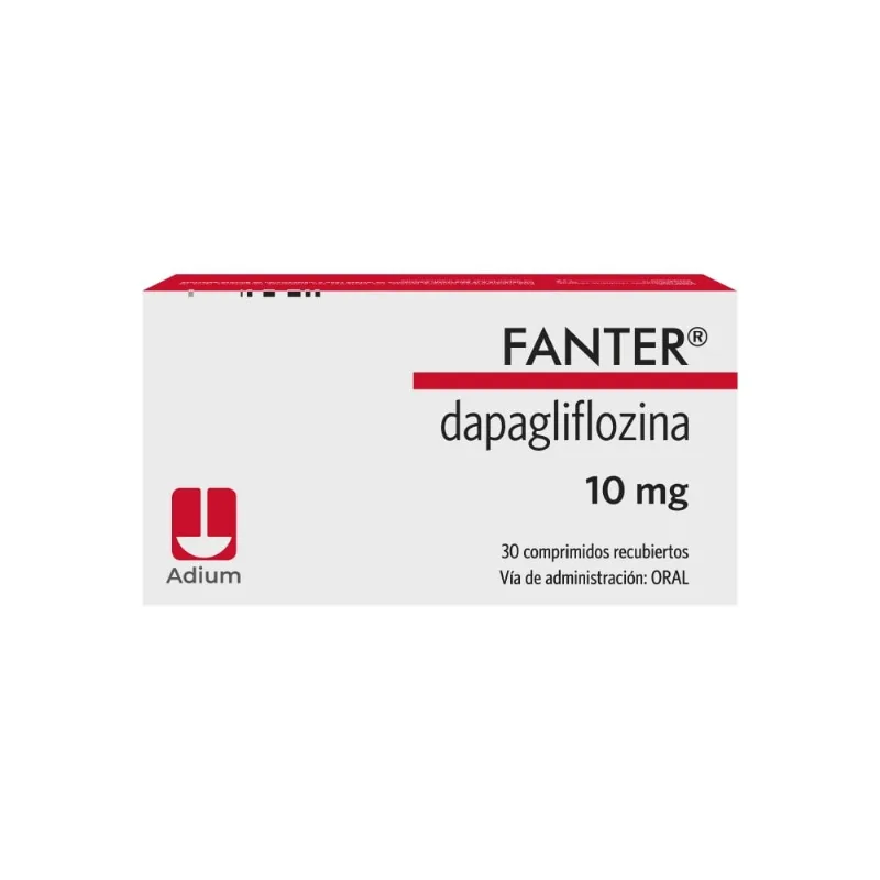 Fanter Dapagliflozina 10 Mg 30 Comprimidos Recubiertos