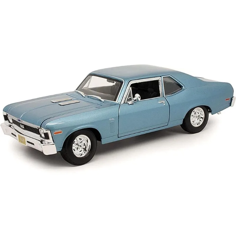 Miniatura Carro Chevrolet Nova Ss 1970 1/18 Azul Maisto 31132