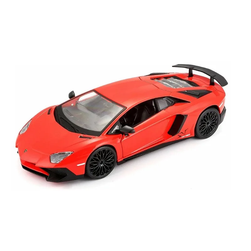Miniatura Carro Lamborghini Aventador Sv Coupe 1/24 Plus Vermelho Bburago 21079