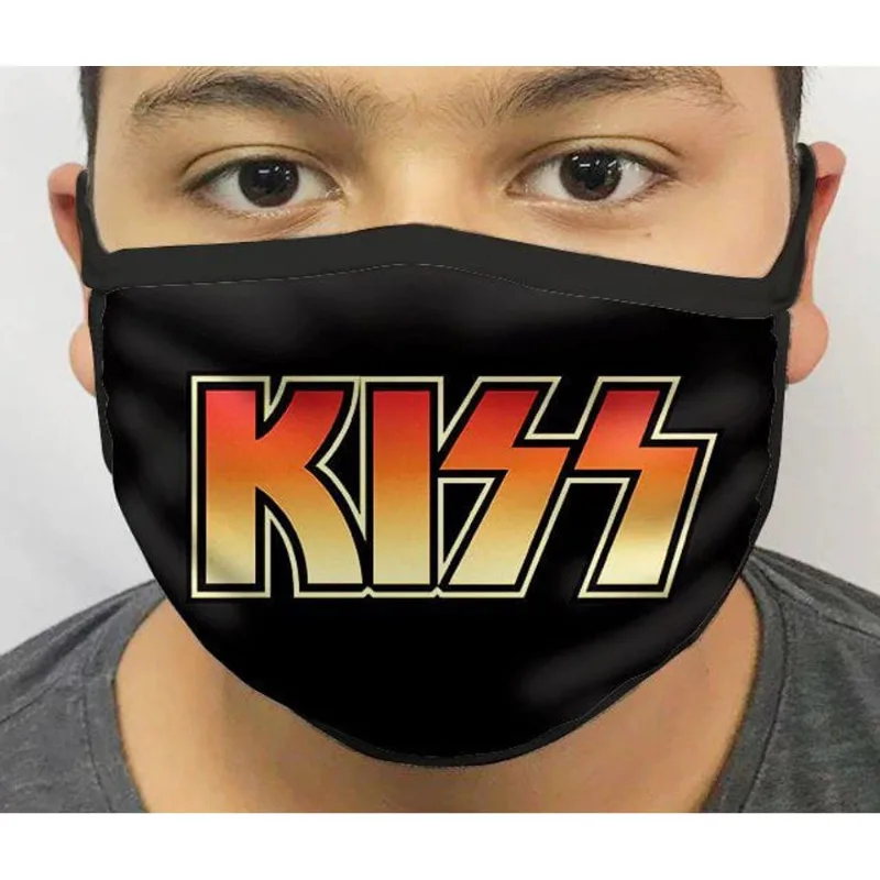Máscara De Proteção De Tecido Temática Kiss Geek Masters