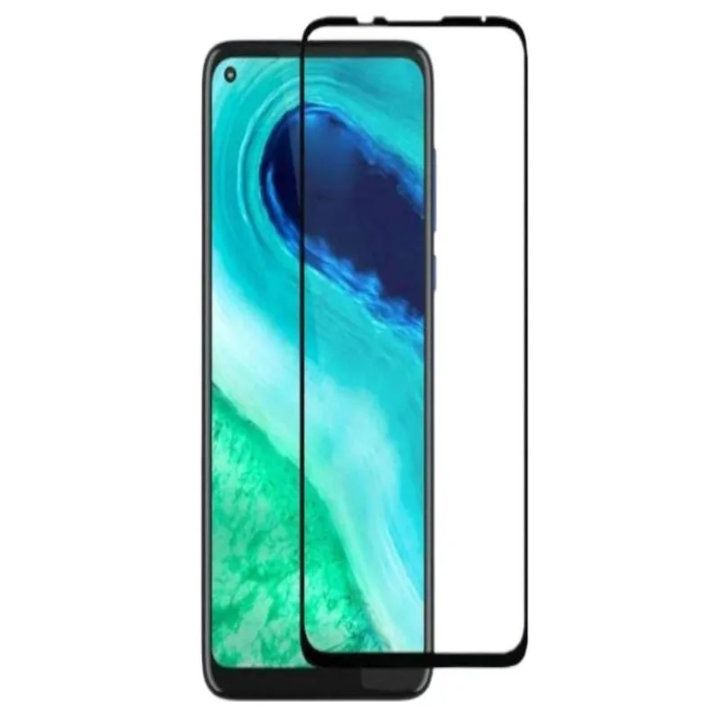 Película De Vidro 3D Para Moto G8 Normal Com Bordas Pretas