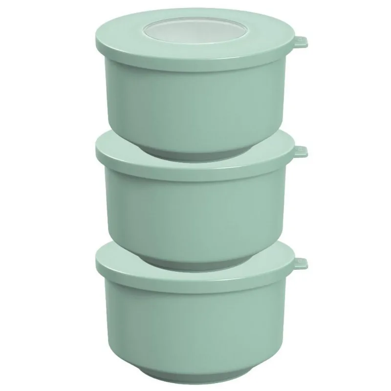 Kit3 Pote Mantimento 500ml Marmita Vasilha Organizadora