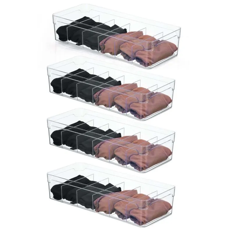 Organizador De Gavetas Transparente - Prático E Organizado