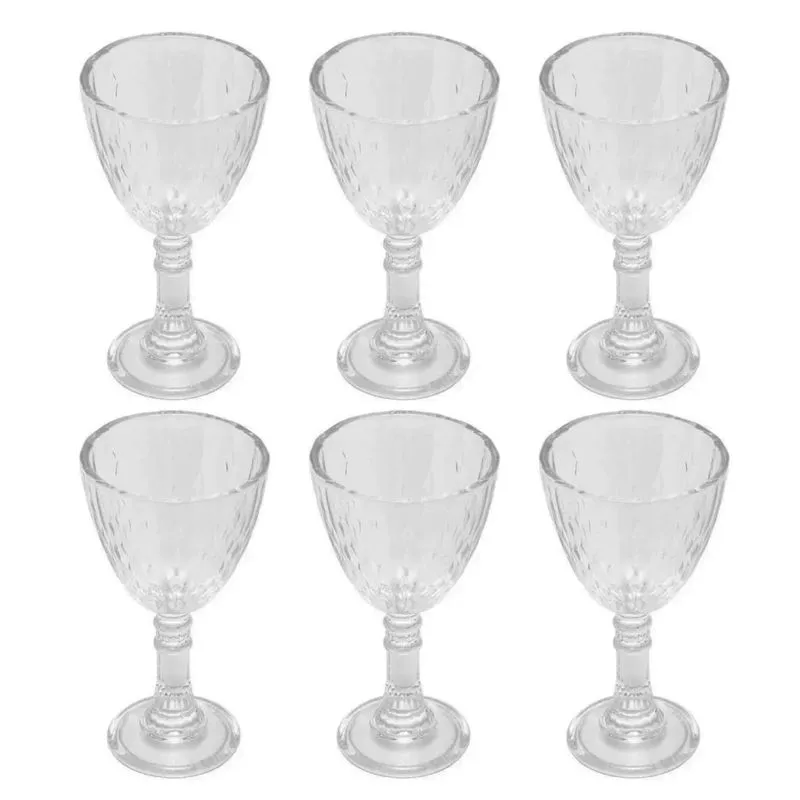 Jogo 6 Mini Taças De Vidro Dose Shot Licor Luxo 50ml Petra