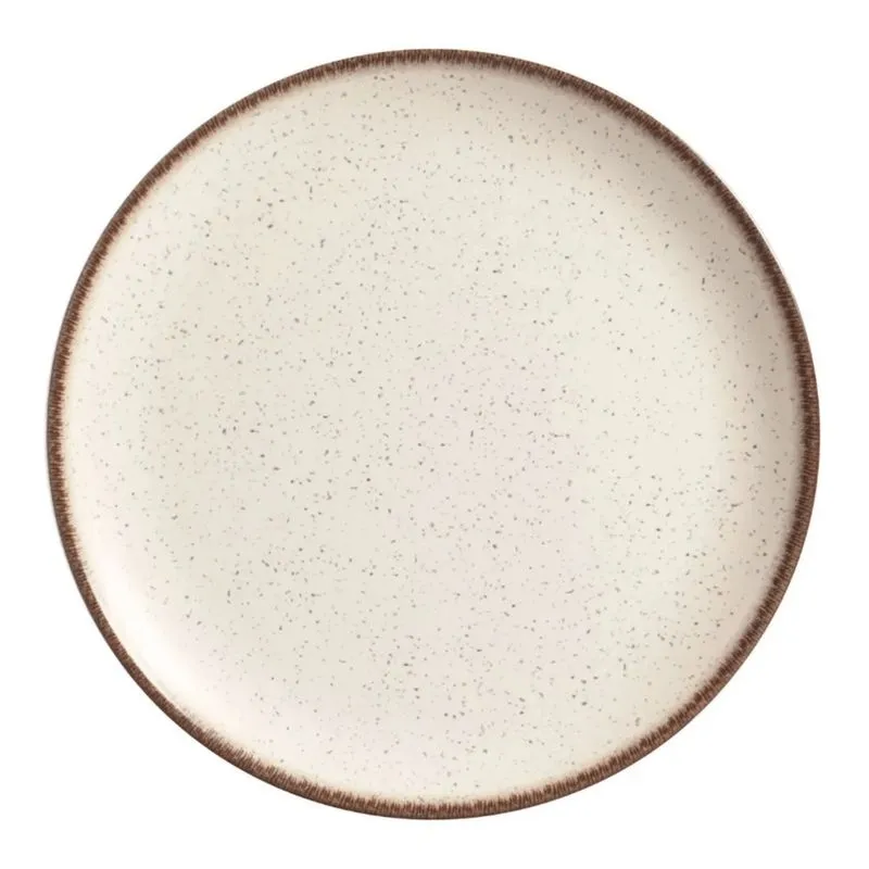 Prato Fundo Cerâmica 25cm Coup Vanilla Alleanza Sopa Decorado