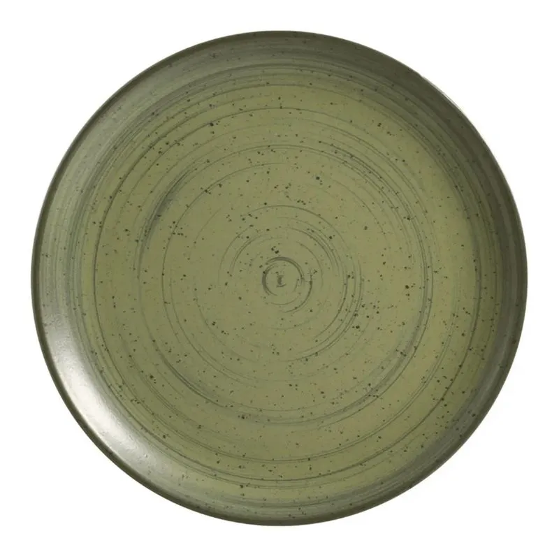 Prato Fundo Cerâmica 25cm Sopa Kya Olive Alleanza Rustico