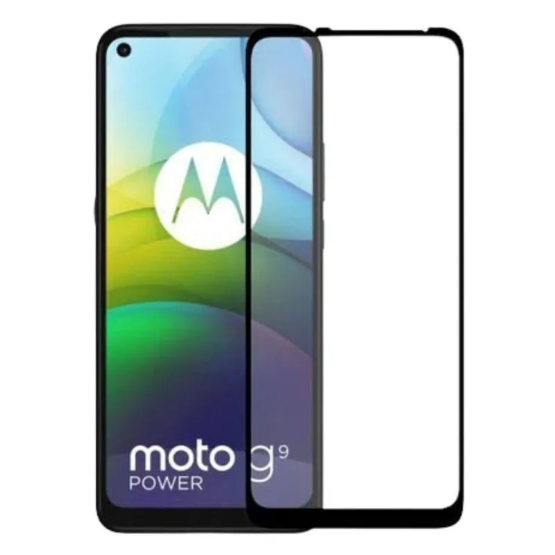 Película De Vidro 3D Para Moto G9 Power Com Bordas Pretas