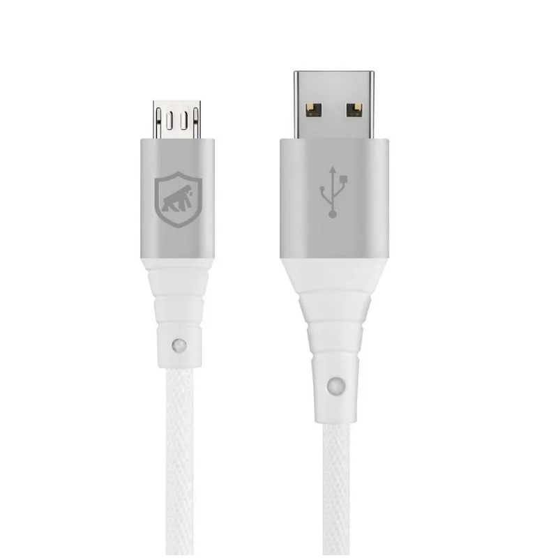 Cabo Tech Proof Prata Micro USB V8 (1,2m) - Gorila Shield