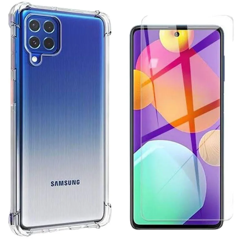 Película Vidro Transparente + Capinha Para Samsung M62