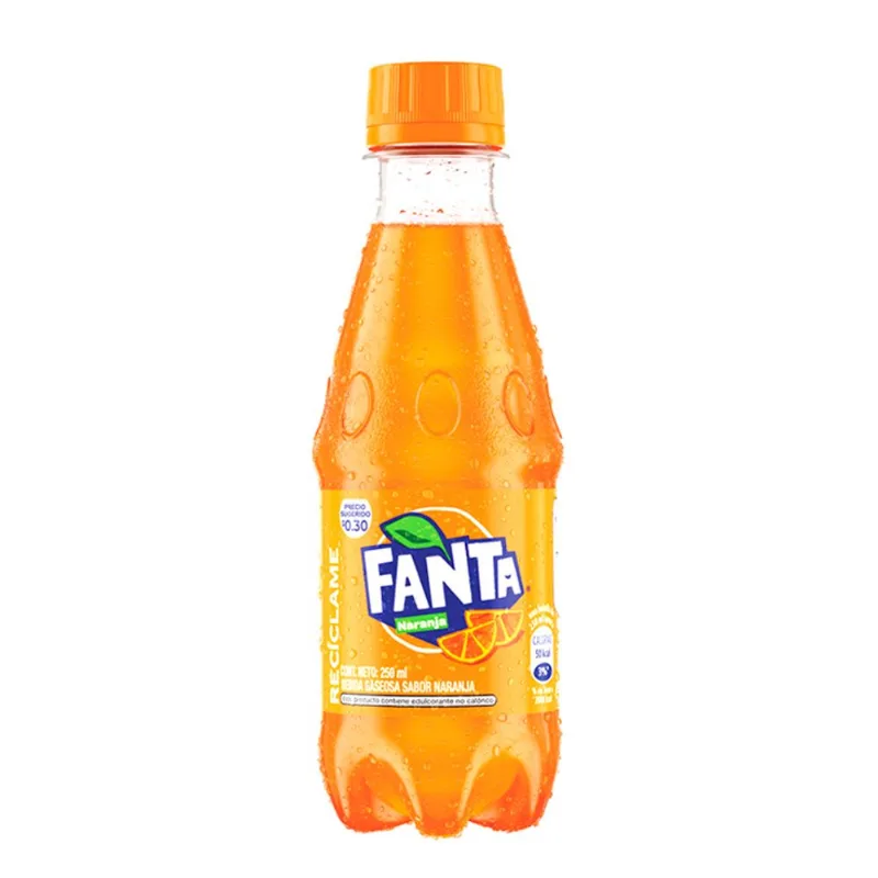 Gaseosa Sabor A Naranja Fanta 250 ml
