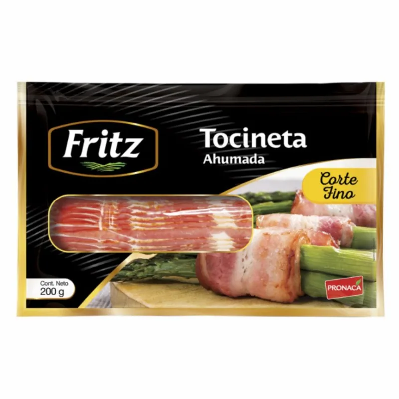 Fritz tocineta ahumada rebanada 200 gr.