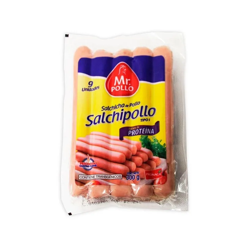 Salchicha Económica Mr. Pollo 300 Gr