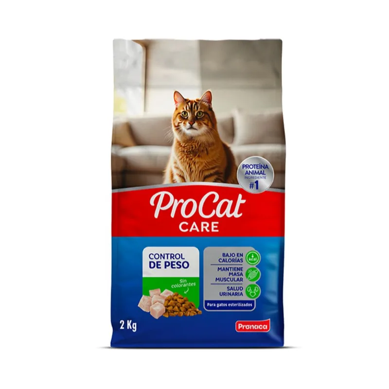 Pro-Cat Care Gatos Esterilizados Control De Peso 2Kg