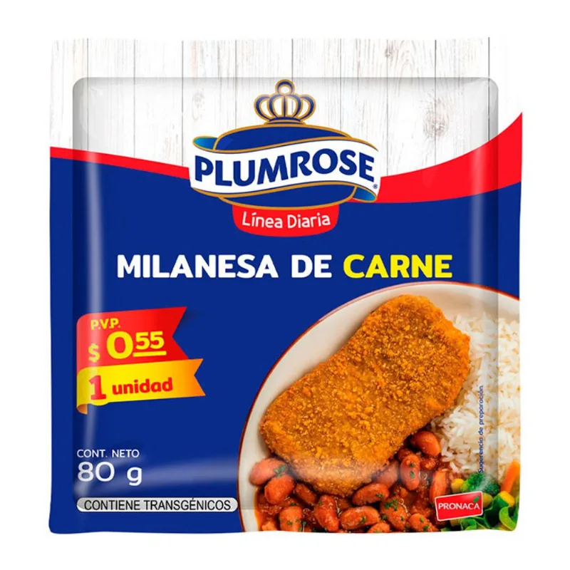 Milanesa De Carne Ld Plumrose 80Gr