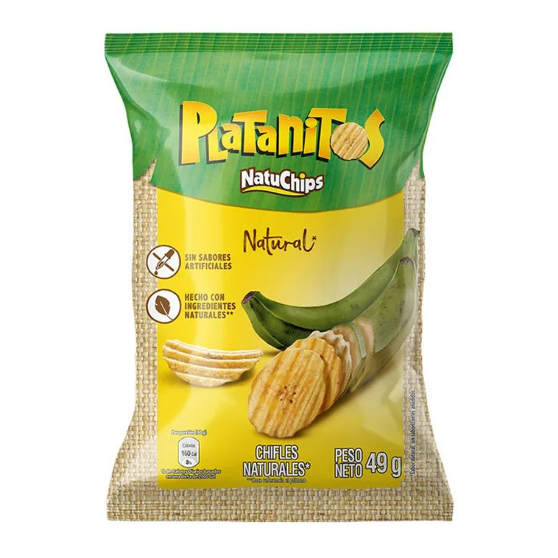 Natuchips Platanitos Natural 49G