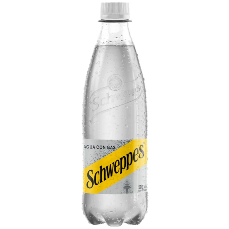 Schweppes Agua Con Gas 500 Ml