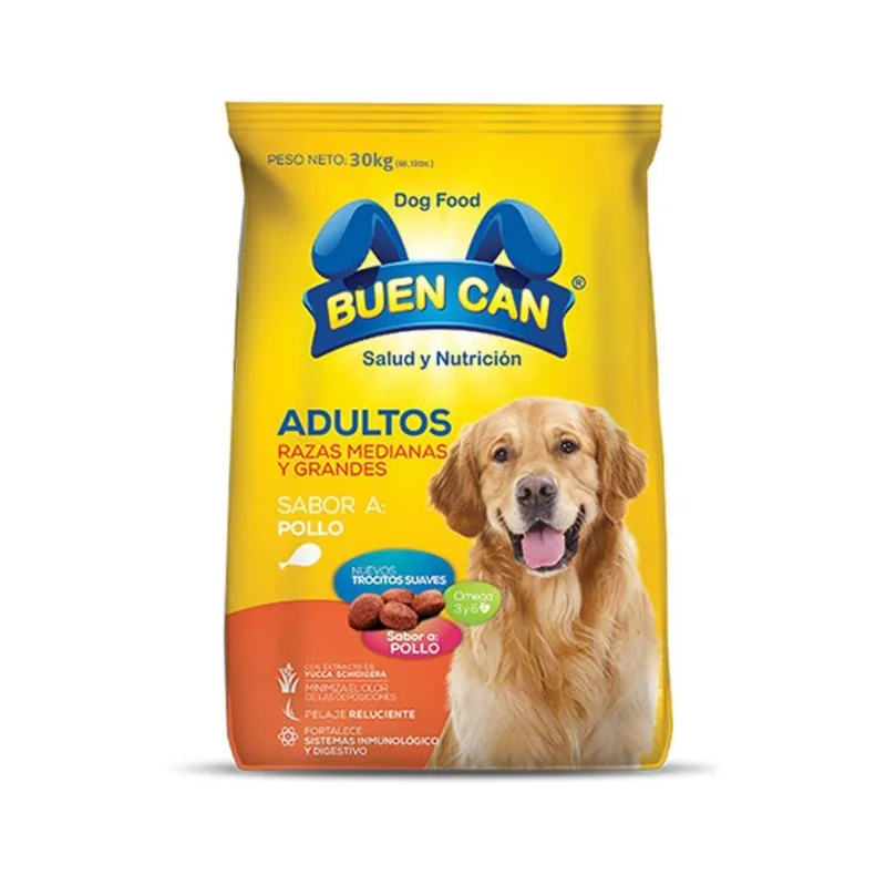 Comida Para Perro Buen Can Adulto Sabor A Pollo 30 Kg
