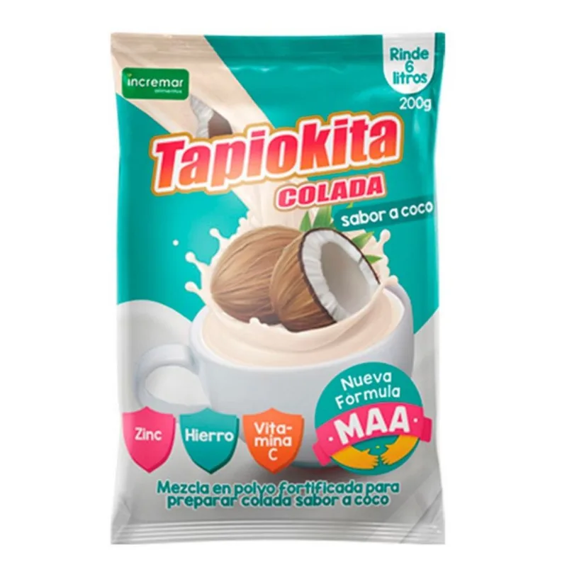 Colada Sabor a Coco Tapiokita 200 Gr