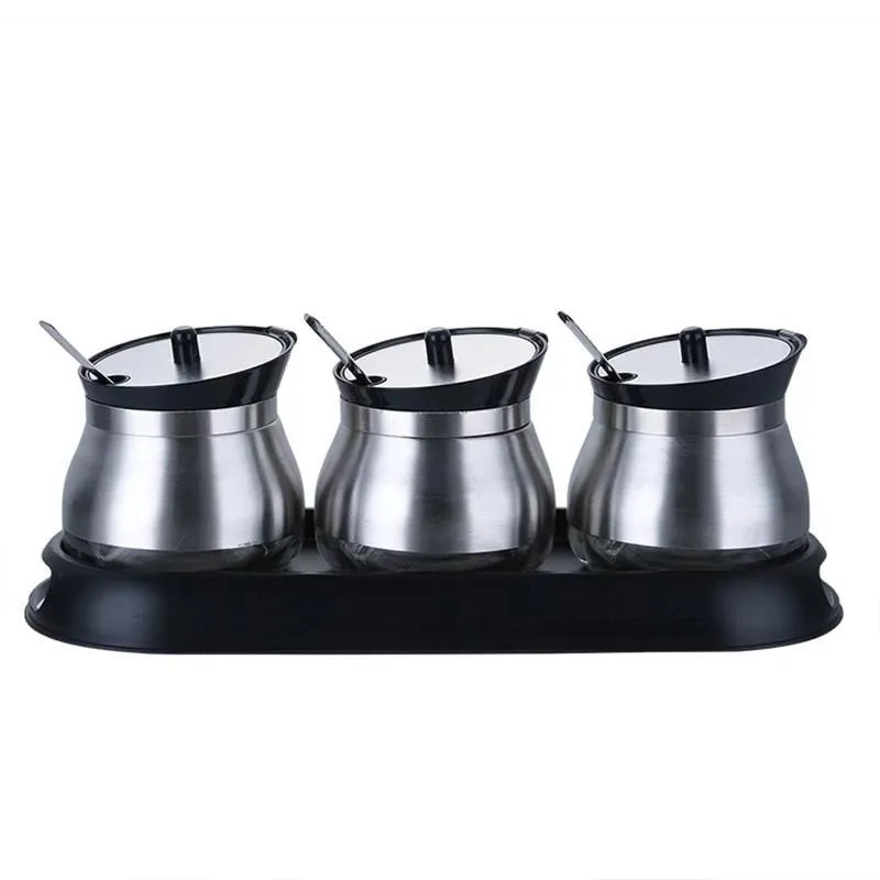 Spice Canisters 3 Peças Porta Cafe Açucar De Inox