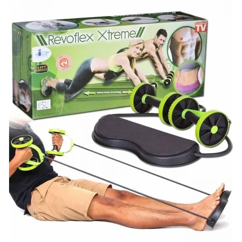 Roda Para Exercício Abdominal Elástico Revoflex Xtreme