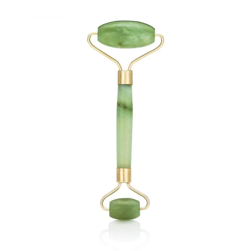 Rolo Massageador Facial Pedra Jade Anti Estresse Rugas