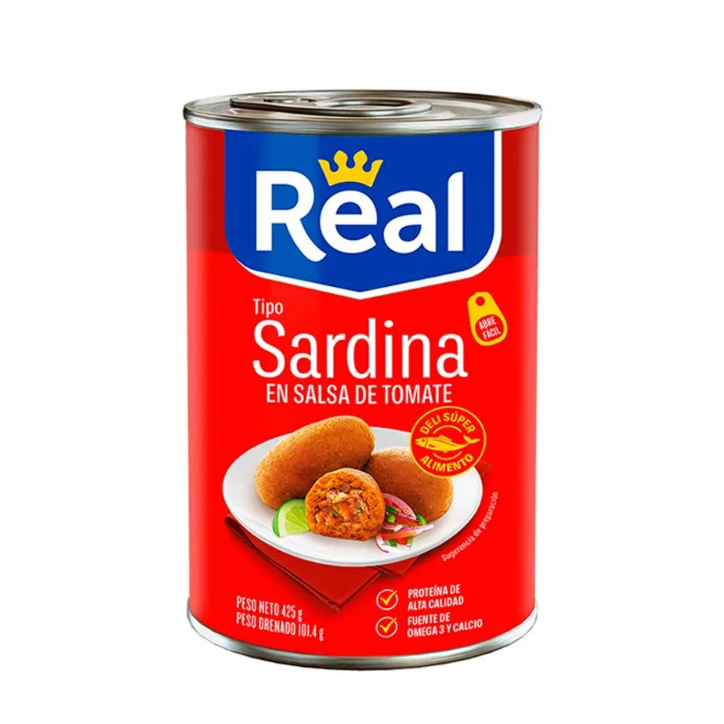 Real Sardina Salsa De Tomate 425 Gr.