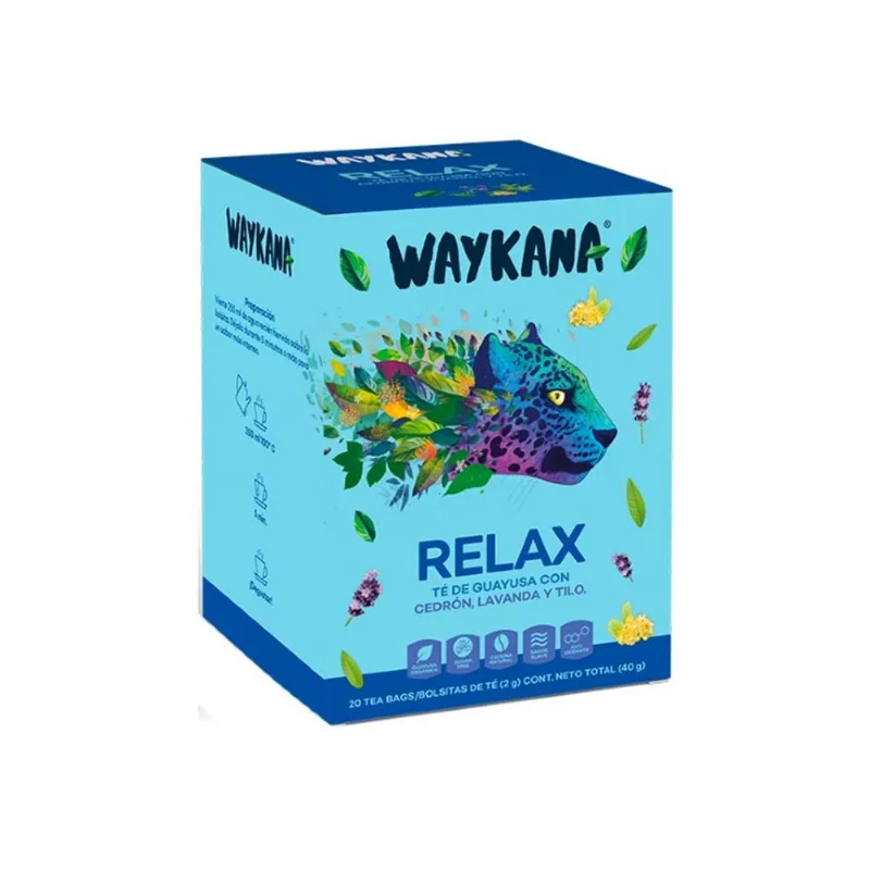 Te Relax Guayusa Cedrón Lavanda Tilo Waykana 40Gr