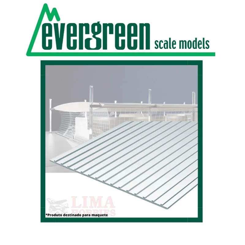 Placa Para Maquete 15X30Cm Forro 9,5Mm Estireno Branco Evergreen Evrg4523