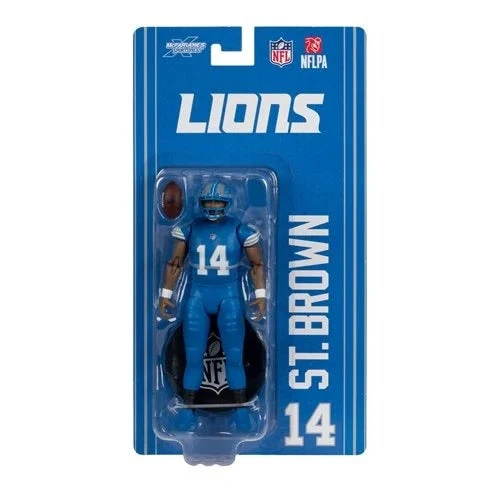 NFL McFarlanes SportsPicks Wave 1 6-Inch Scale Action Figure - Select Figure(s) #14 Amon-Ra St. Brown (Detroit Lions)