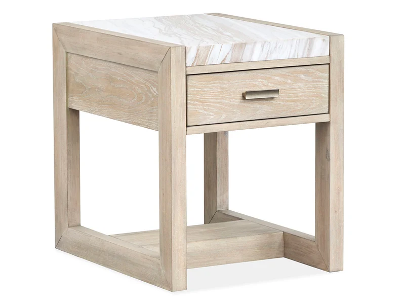 Preston - Rectangular Cocktail Table Beige / End Tables