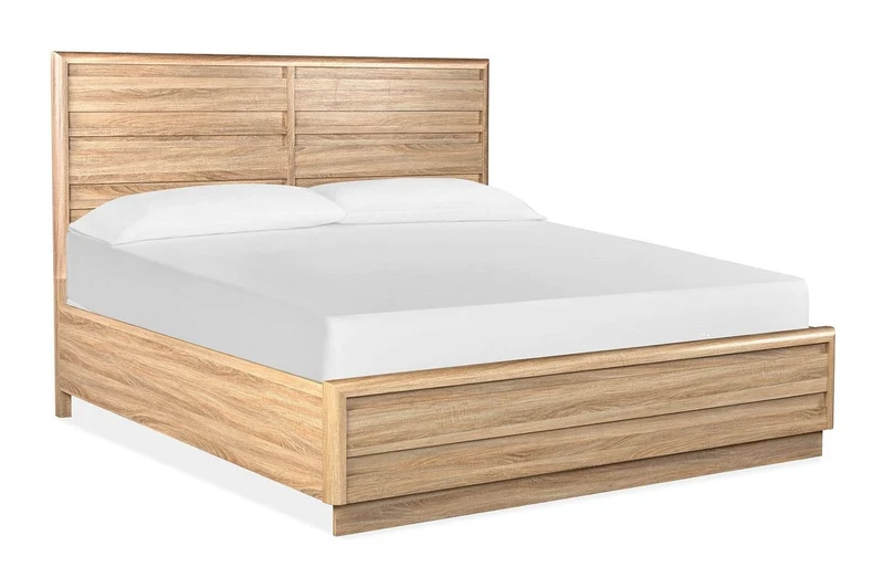Brentwood Heights - Panel Bed Light Brown / King