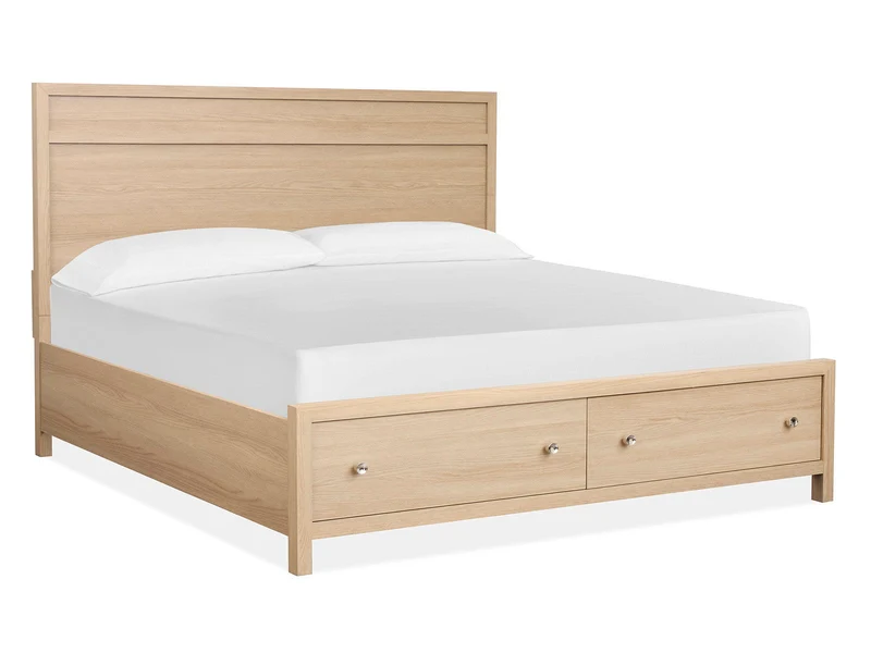 Merrifield - Panel Storage Bed Light Brown / Queen