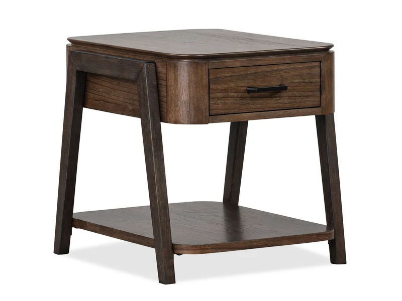 Hallie - Rectangular Table Dark Brown / End Tables