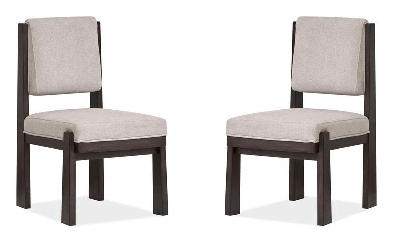 Tauren - Upholstered Side Chair (Set of 2) - Coffee Bean