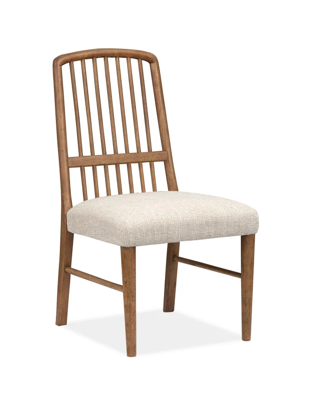 Woodward - Wood Slat Back Side Chair (Set of 2) - Dark Clove / White