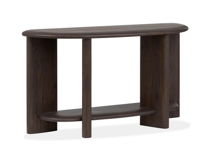 Upton - Shaped Table Dark Brown / Sofa Tables