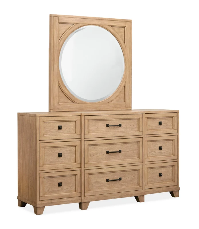 Coventry - Drawer Dresser Light Brown / Dresser & Mirror