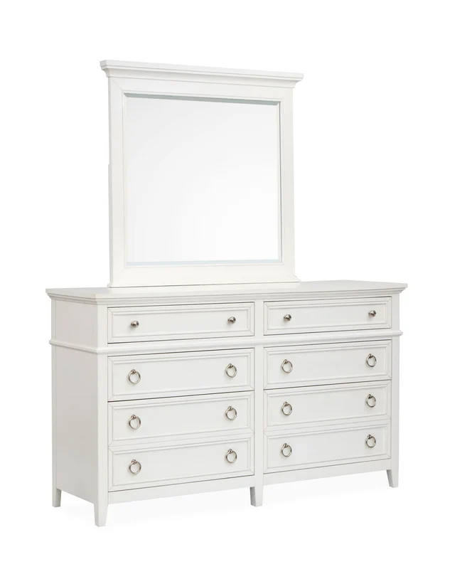 Juniper Hill - Double Drawer Dresser White / Dresser & Mirror
