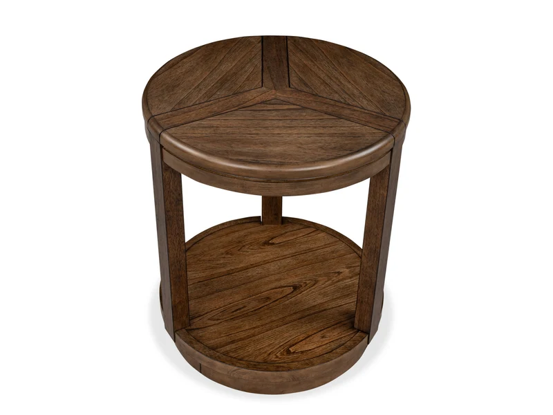 Connolly - Round End Table - Brown