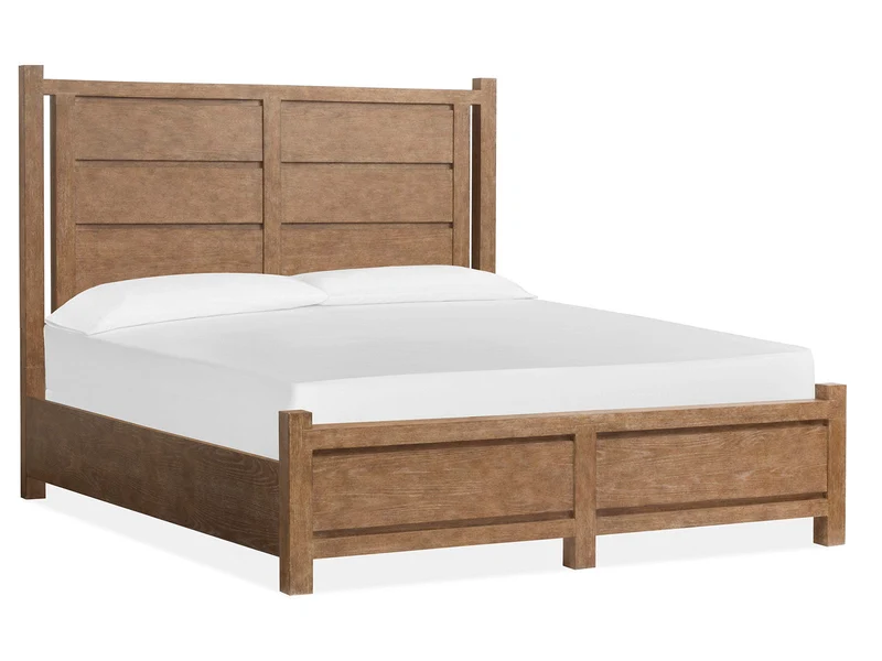 Plum Creek - Panel Bed Light Brown / Queen