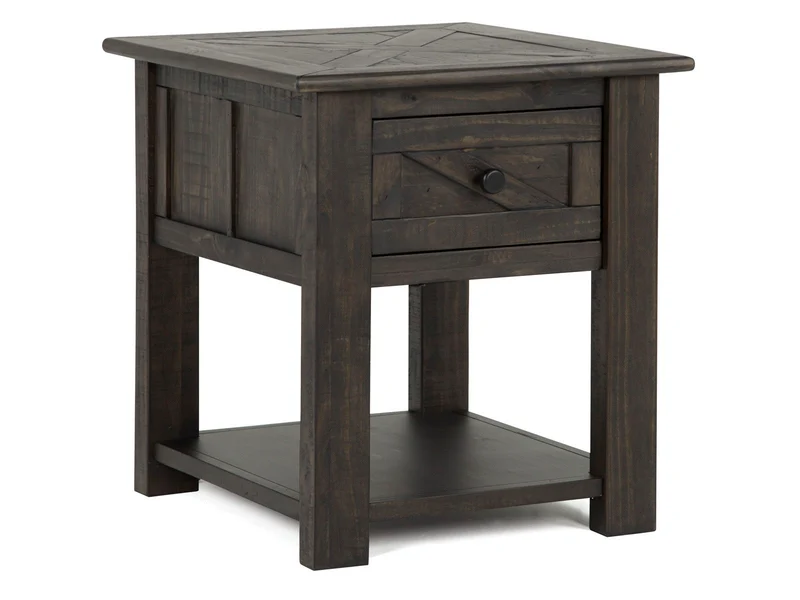 Garrett - Rectangular Table Dark Brown / End Tables